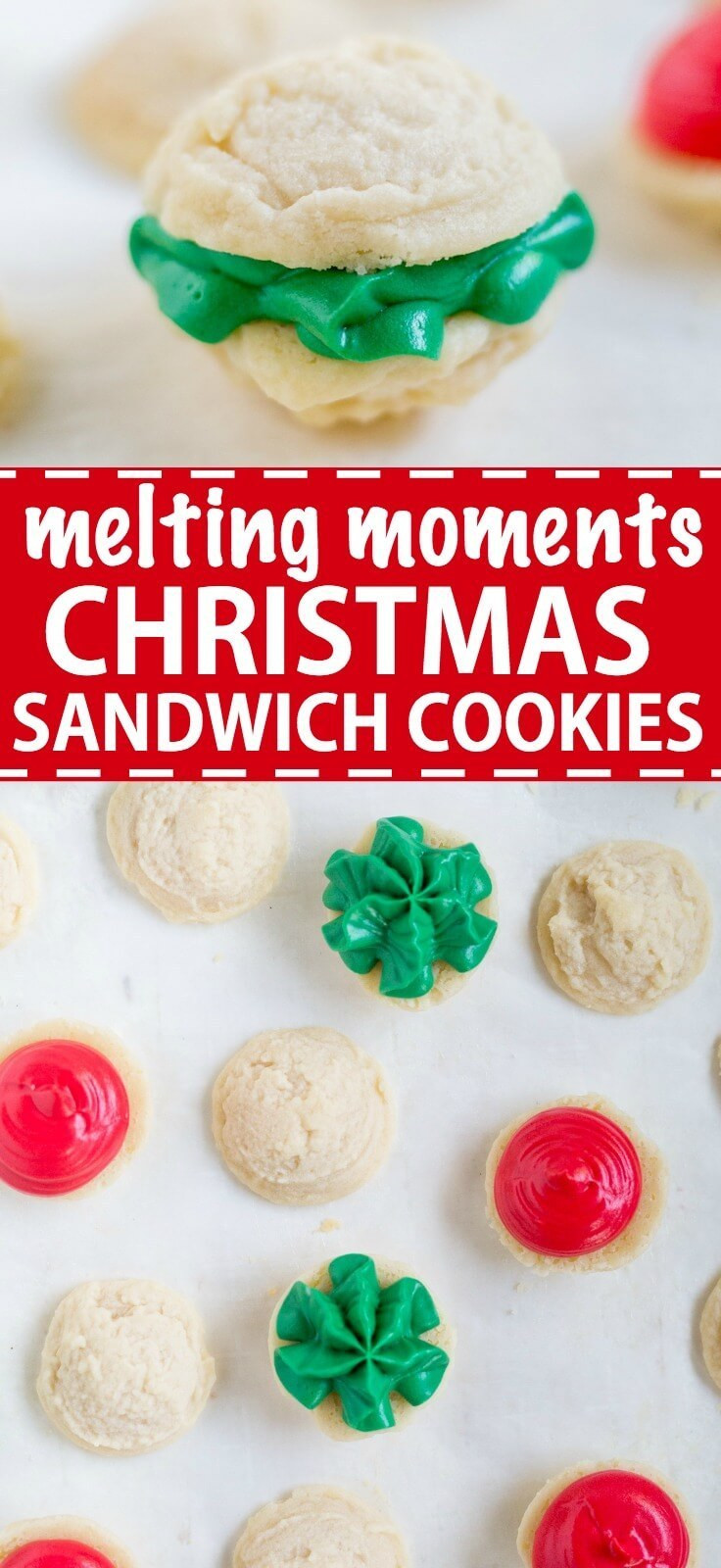 Christmas Sandwich Cookies
 Christmas Melting Moments Sandwich Cookies