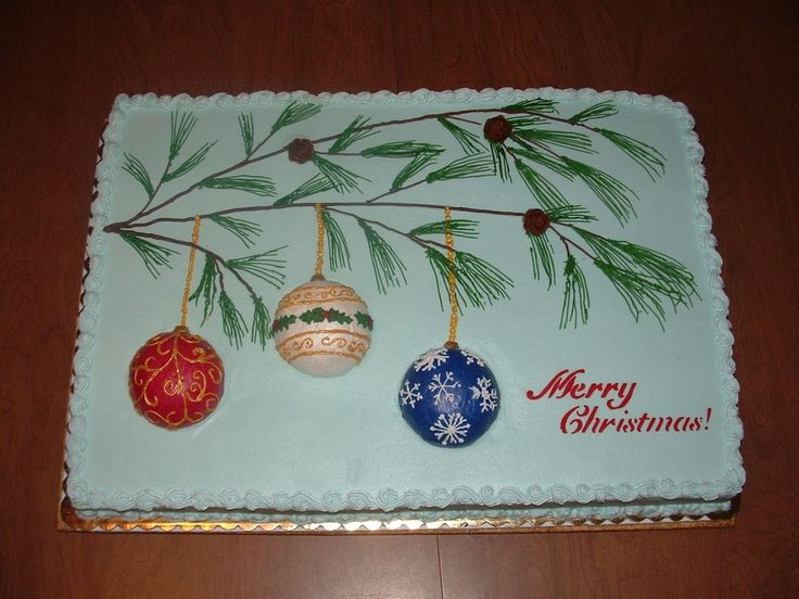 Christmas Sheet Cake Ideas
 297 best Cakes sheet cakes images on Pinterest