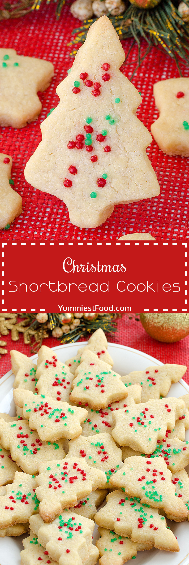 Christmas Shortbread Cookies
 Christmas Shortbread Cookies Recipe from Yummiest Food