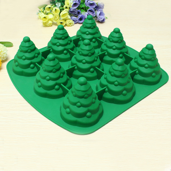 Christmas Silicone Baking Molds
 3D Christmas Tree Cake Mould Silicone Cookie Chocolate