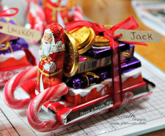 Christmas Sleigh Candy Craft
 DIY Chocolate Sleigh Stocking Fillers Fun Crafts Kids