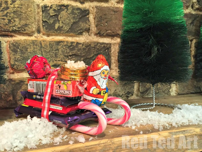 Christmas Sleigh Candy Craft
 Santa Candy Sleighs by Ellyn s Place Red Ted Art s Blog