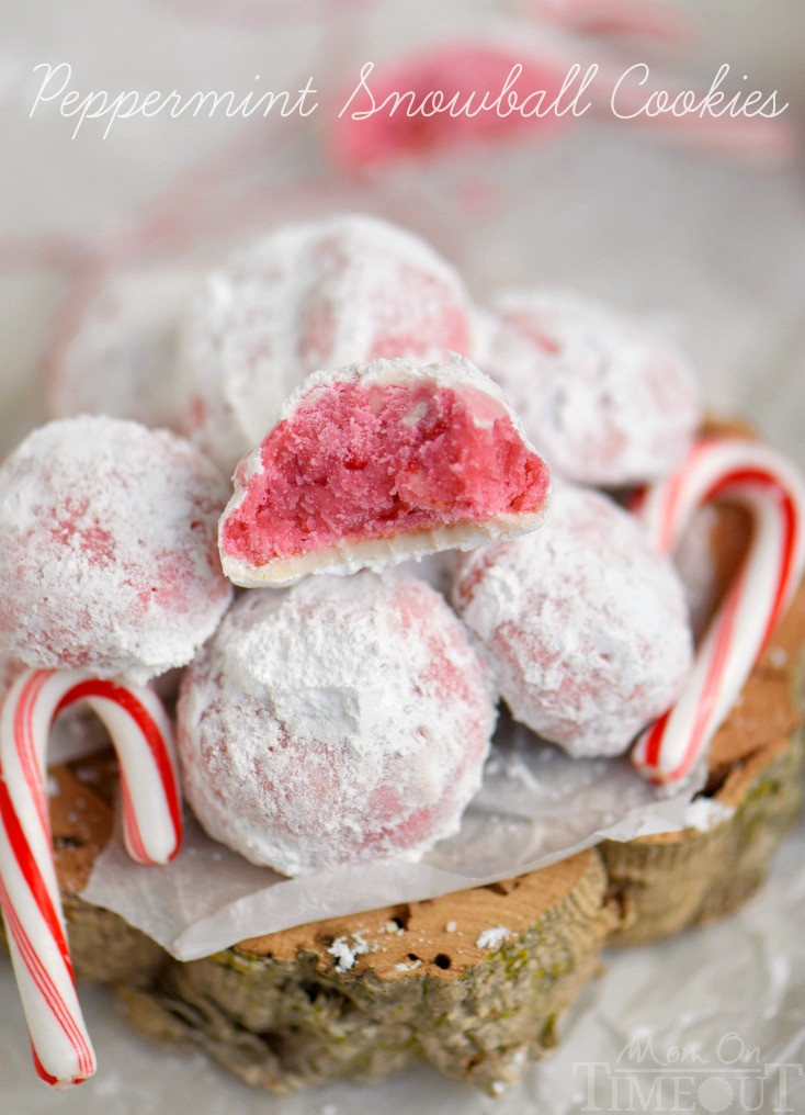 Christmas Snowball Cookies
 Peppermint Snowball Cookies Mom Timeout