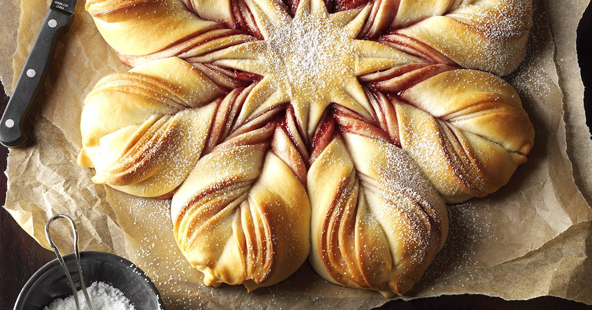 Christmas Star Bread
 Christmas Star Twisted Bread Recipe