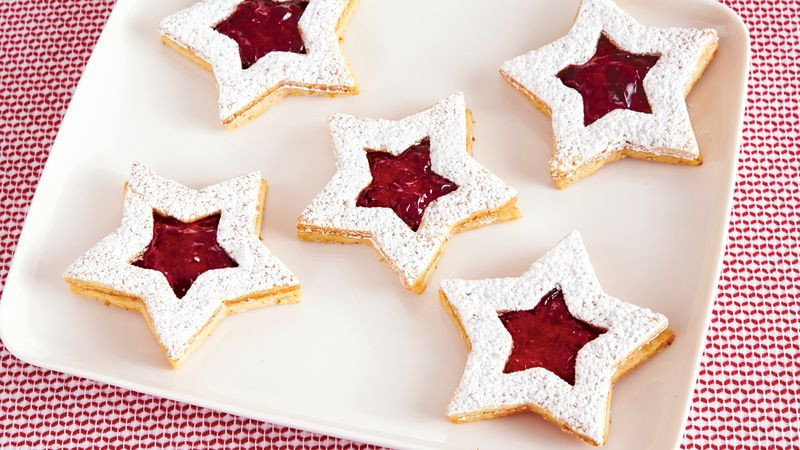 Christmas Star Cookies
 Linzer Star Christmas Cookies Recipe BettyCrocker