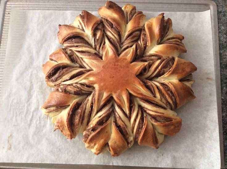 Christmas Star Twisted Bread
 NUTELLA BRAIDED TEAR AND SHARE BREAD Valentine
