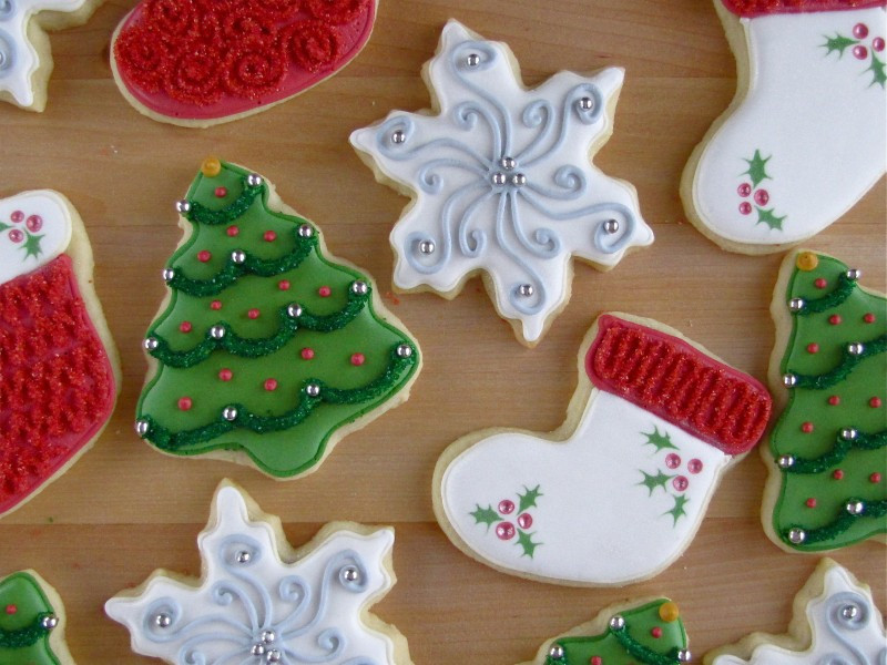 Christmas Sugar Cookies Decorating Ideas
 Decorated Holiday Sugar Cookies Recipe — Dishmaps