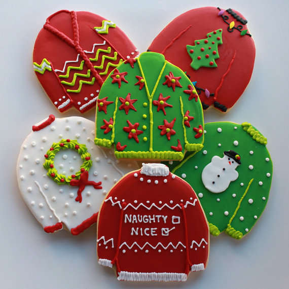 Christmas Sweater Cookies
 Hideous Sweater Sweets Ugly Christmas Sweater Cookies