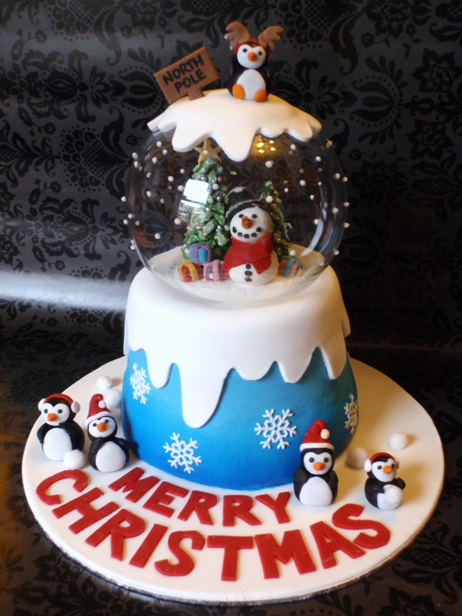 Christmas Themed Cakes
 Snow Globe Cake CakeCentral