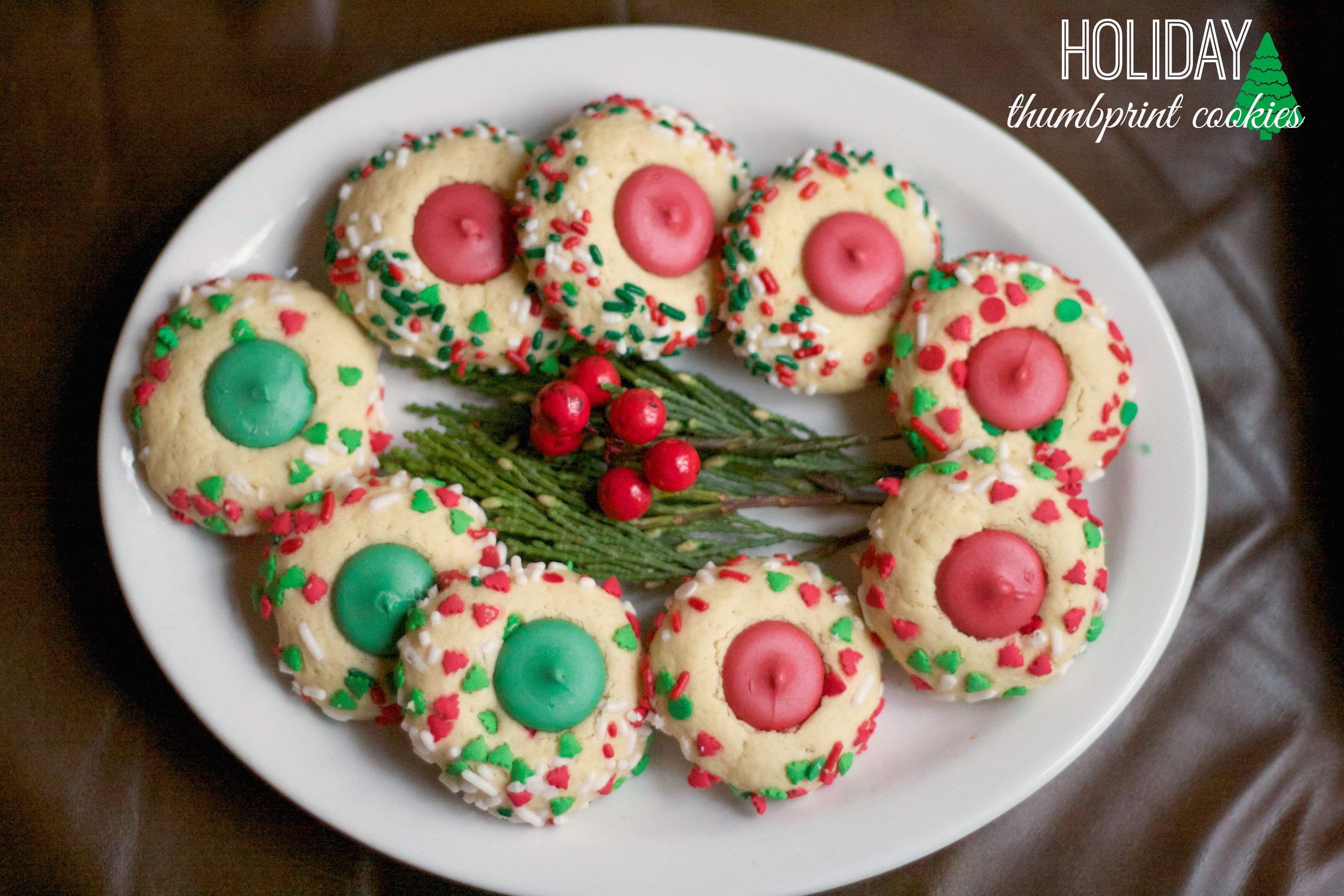 Christmas Thumbprint Cookies
 December 2013