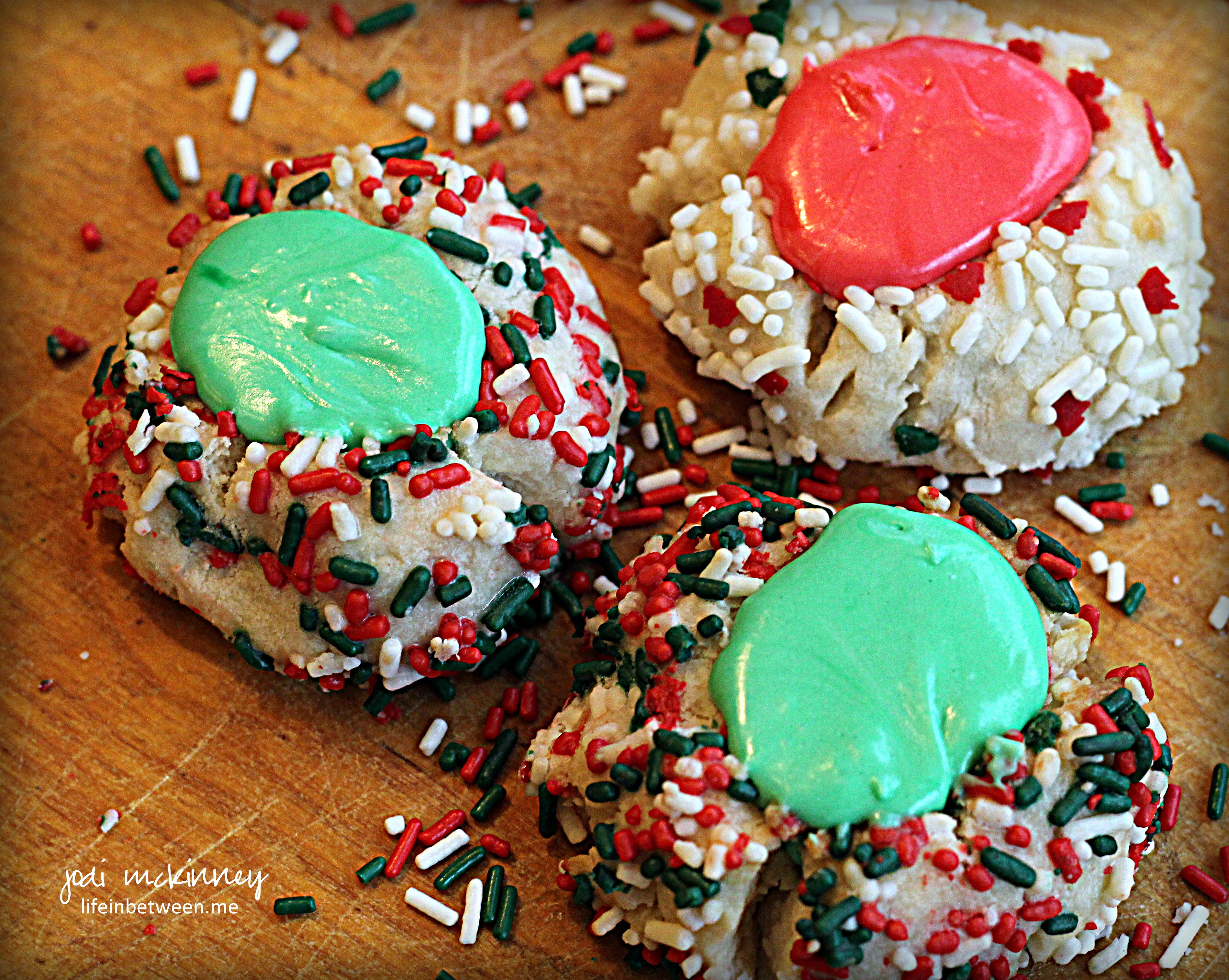 Christmas Thumbprint Cookies
 Creative Inspiration in Food Watercolor graphy