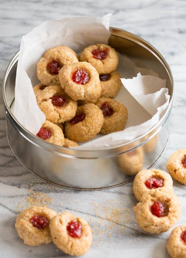 Christmas Thumbprint Cookies Recipe
 linzer thumbprint cookies Healthy Seasonal Recipes