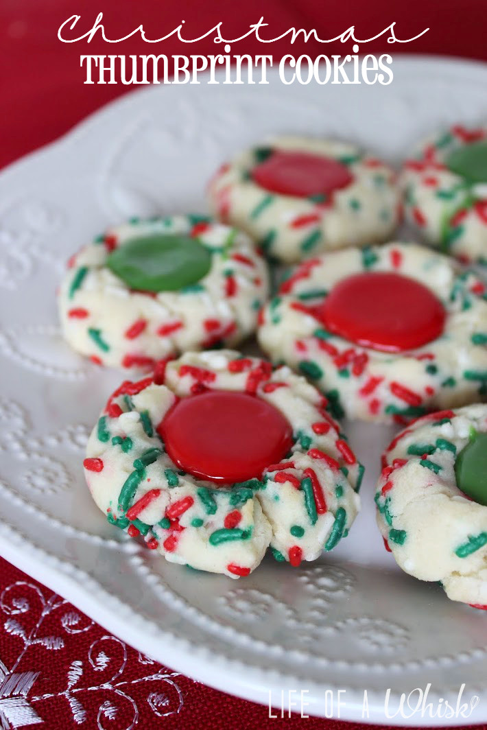 Christmas Thumbprint Cookies Recipe
 Christmas Thumbprint Cookies lifeofawhisk