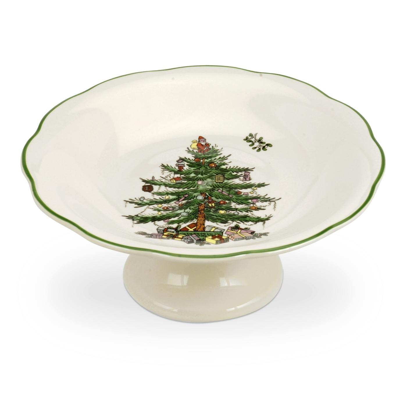 Christmas Tree Candy Dish
 Spode Christmas Tree Sculpted Footed Candy Dish Spode UK