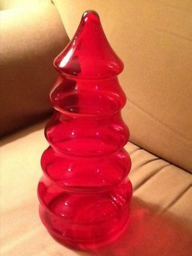 Christmas Tree Candy Jars
 Glass Christmas Tree Candy Jar