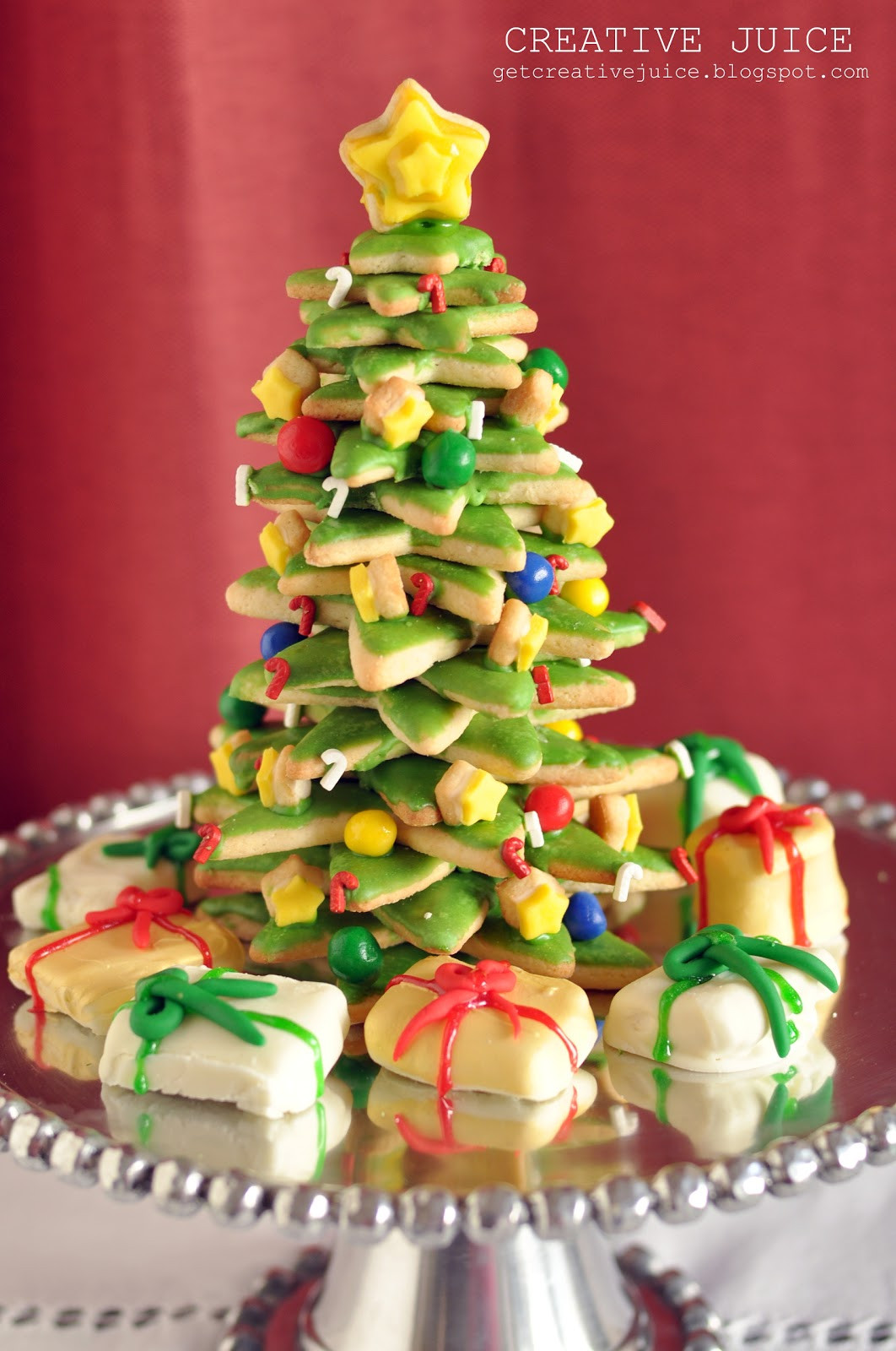 Christmas Tree Cookies
 TUTORIAL 3D cookie christmas tree tutorial Creative Juice