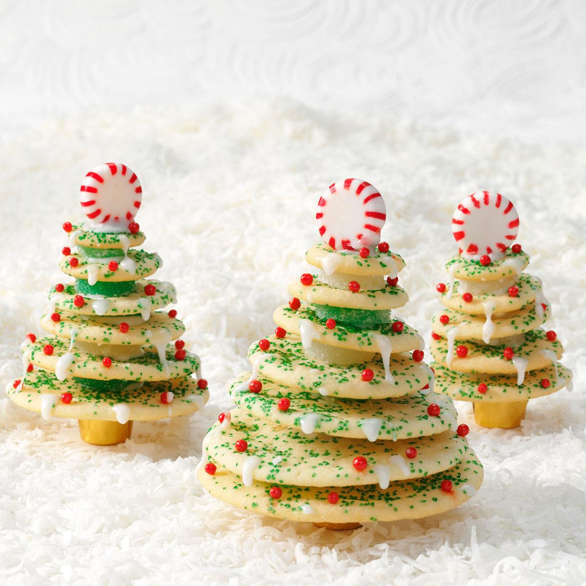 Christmas Tree Cookies Recipe
 Stacked Christmas Tree Cookies Recipe