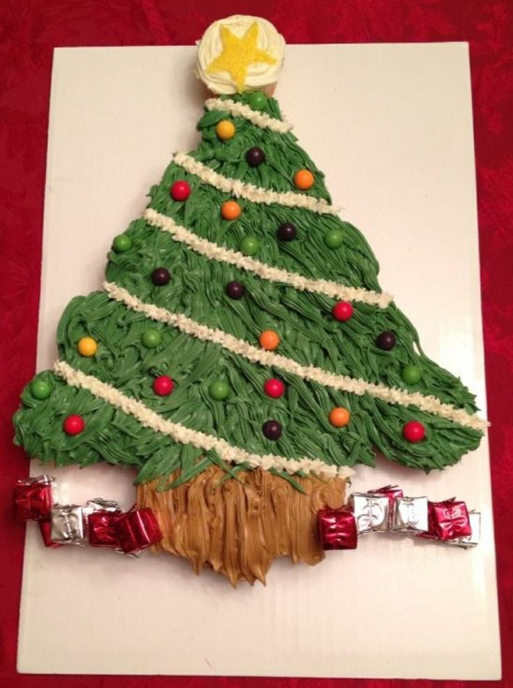 Christmas Tree Cupcake Cakes
 "Christmas Tree" Cupcake Cake