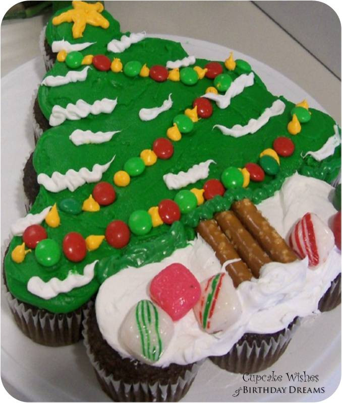 Christmas Tree Cupcake Cakes
 Cupcake Wishes & Birthday Dreams Day 12 12 Days of