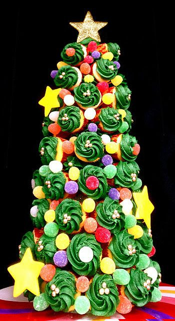 Christmas Tree Cupcake Cakes
 Best 25 Cupcake tree ideas on Pinterest