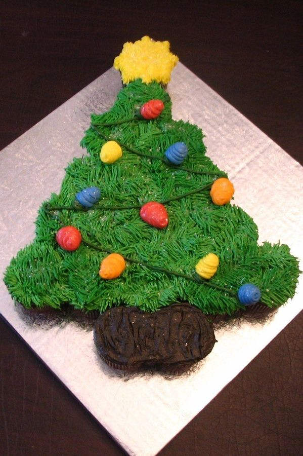 Christmas Tree Cupcakes Cake
 1000 ideas about Tree Cakes on Pinterest