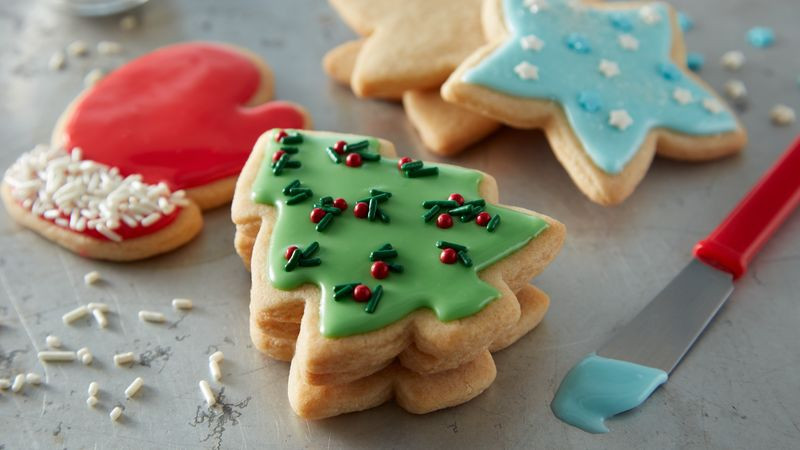 Christmas Tree Cut Out Cookies
 Easy Christmas Sugar Cookie Cutouts Recipe BettyCrocker
