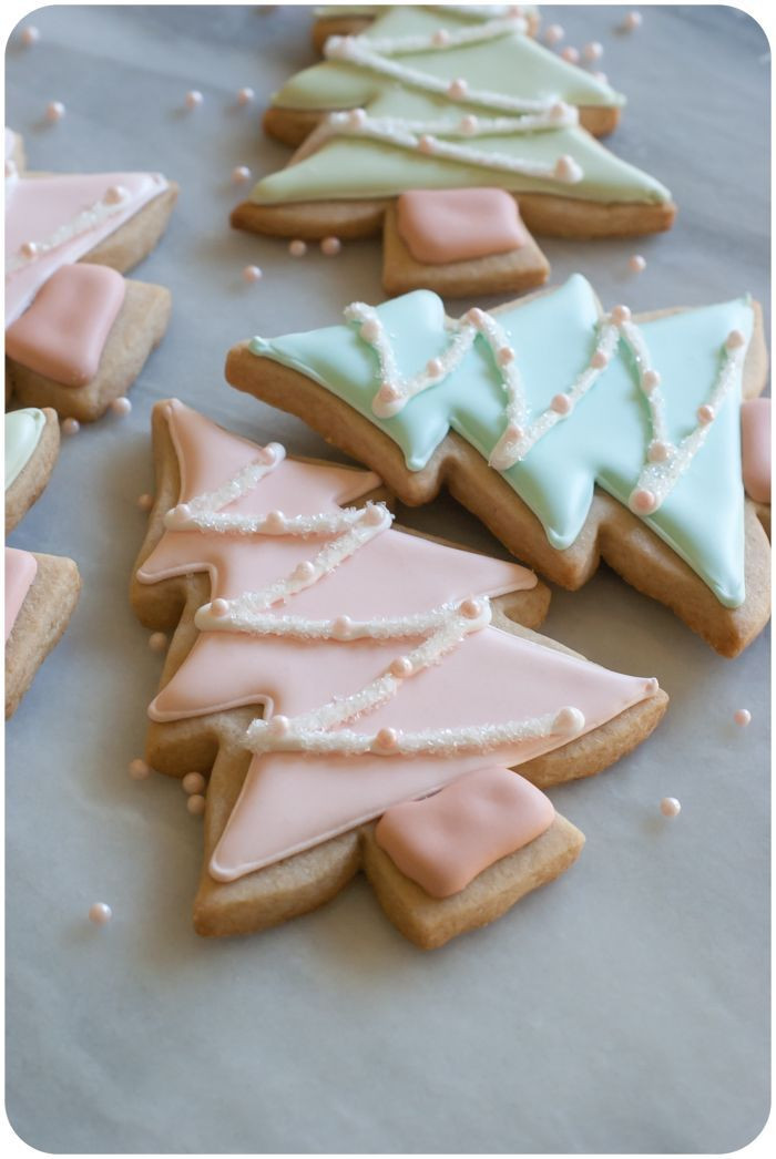 Christmas Tree Cut Out Cookies
 397 best images about Christmas cookies on Pinterest