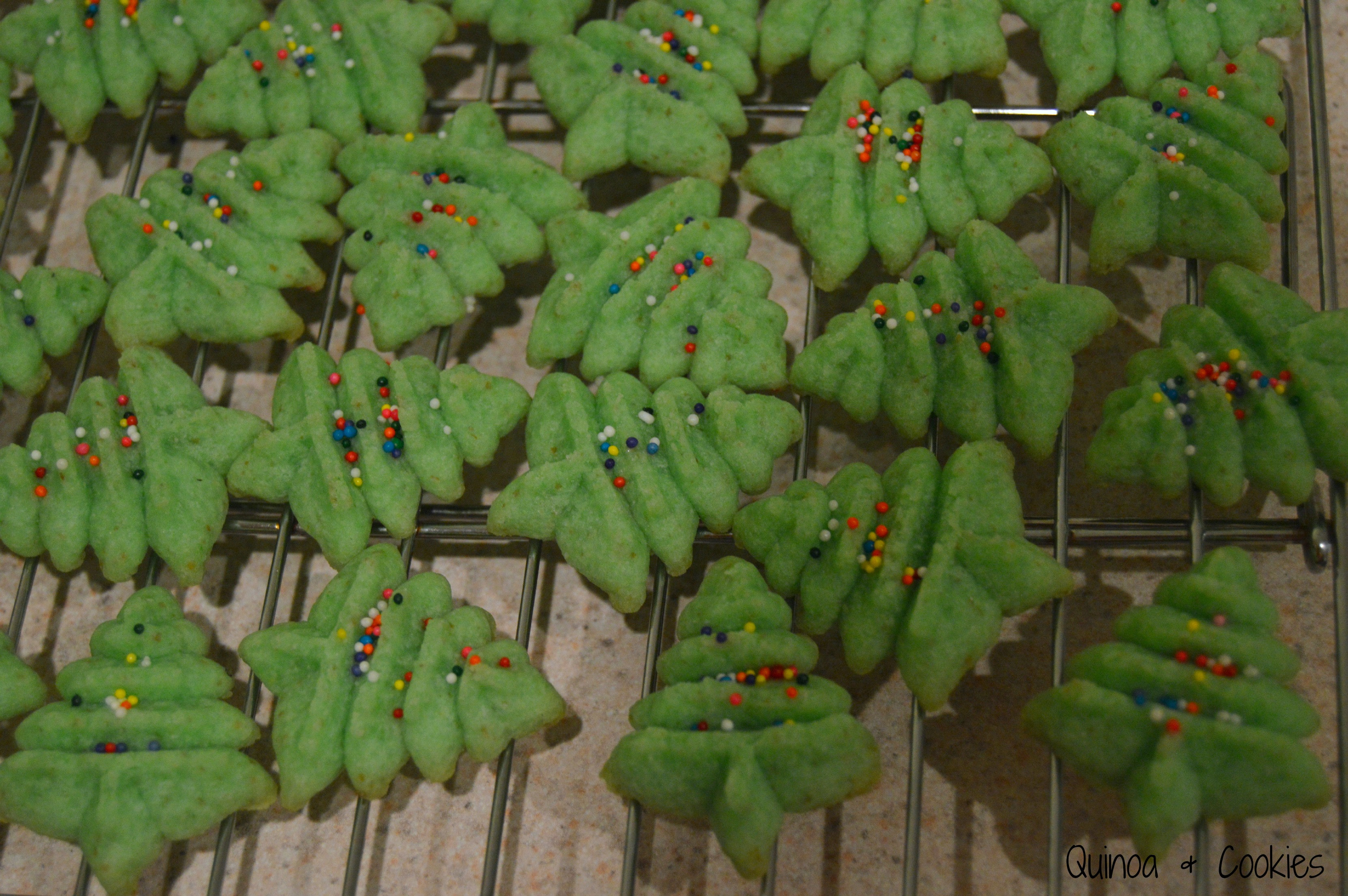 Christmas Tree Spritz Cookies
 Christmas Tree Cookies Gluten Free & Vegan