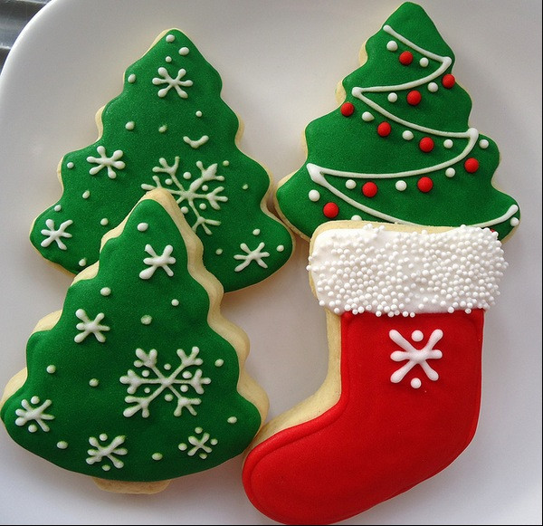 Christmas Tree Sugar Cookies
 Christmas Tree Cookies Recipe — Dishmaps