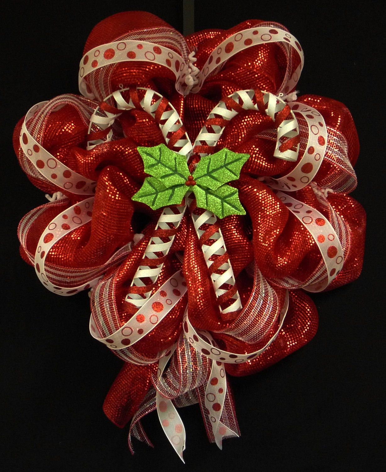 Christmas Wreath Candy
 Candy Cane Wreath Christmas Wreath Red White Wreaths Poly