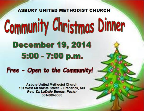 Church Christmas Dinner
 Asbury United Methodist Church munity Christmas