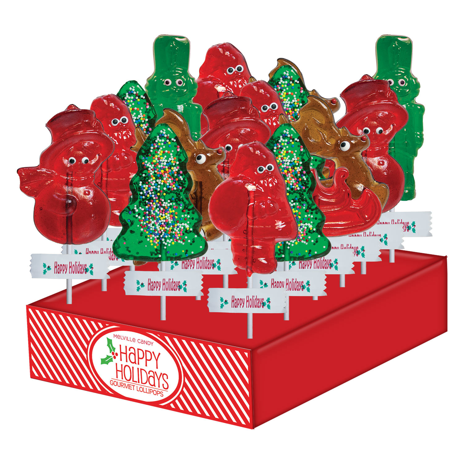 Classic Christmas Candy
 Classic Christmas Lollipop Assortment by Melville Candy