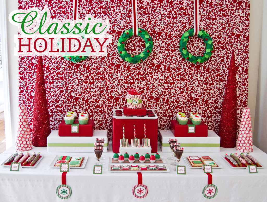 Classic Christmas Desserts
 Classic Holiday Dessert Table