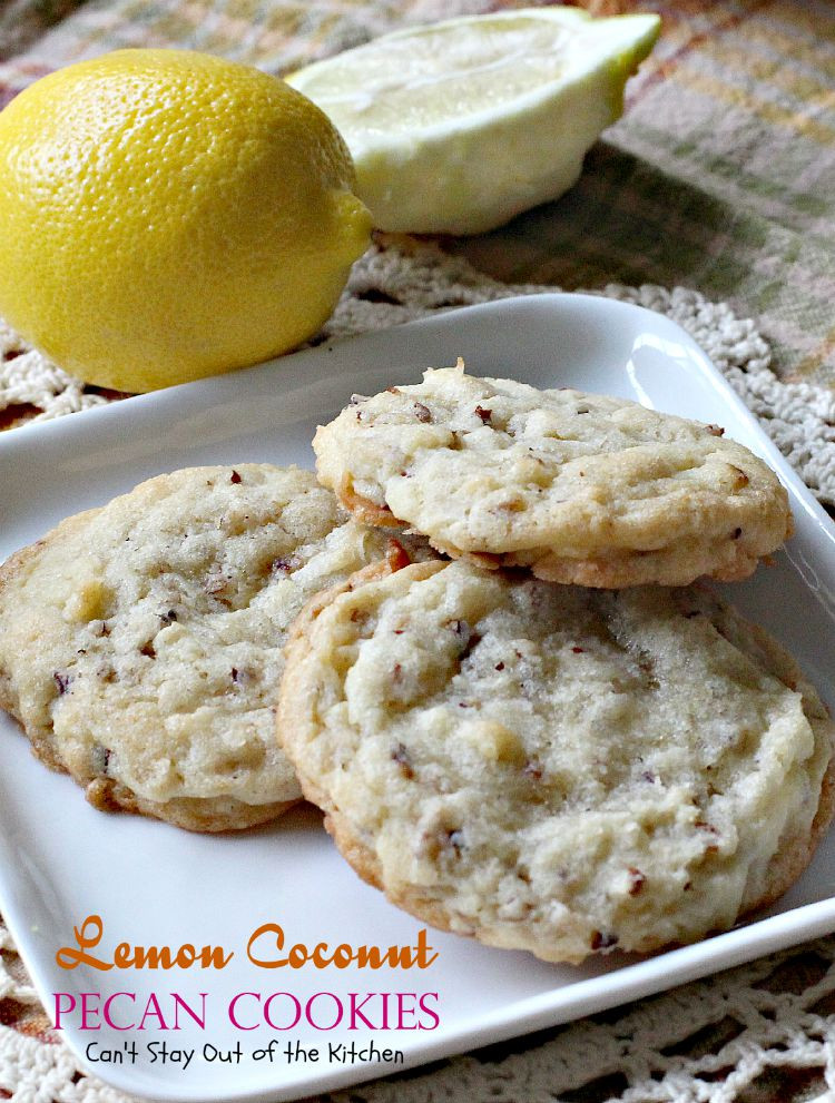 Coconut Christmas Cookies
 Lemon Coconut Pecan Cookies Can t Stay Out of the Kitchen