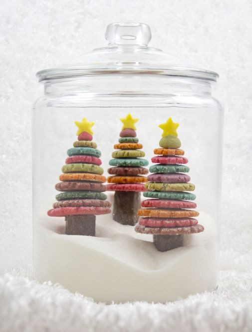 Colorful Christmas Cookies
 Project Denneler Edible Colorful Christmas Tree Cookies