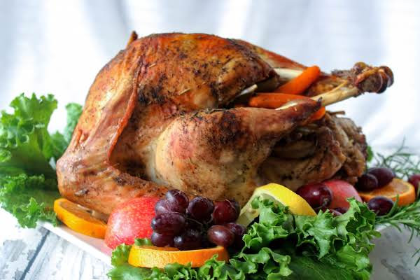 Cooked Thanksgiving Turkey
 Herb Roasted Turkey Cooked In Oven Cooking Bag Recipe