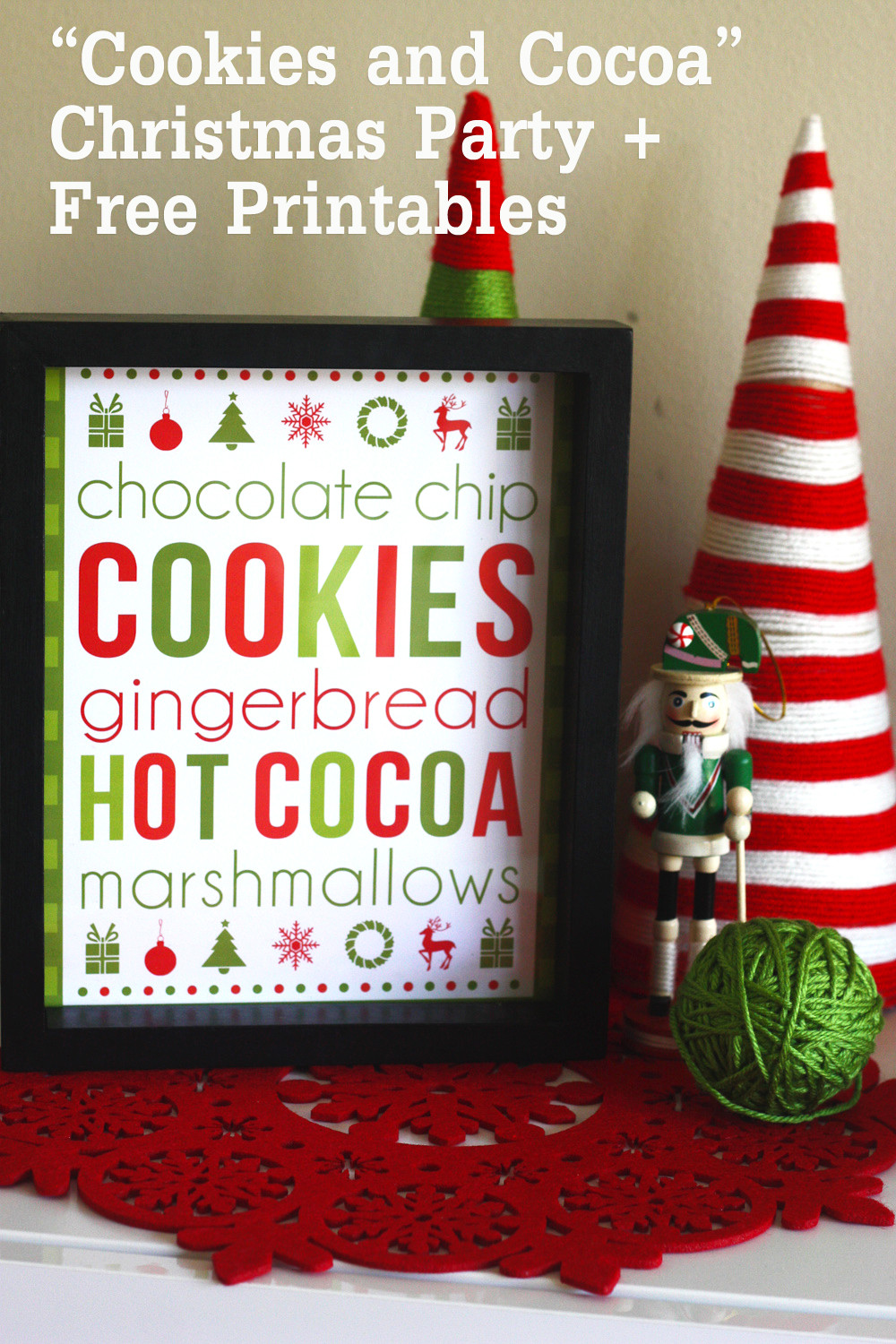 Cookies Christmas Party
 Free Cookies & Cocoa Christmas Printables