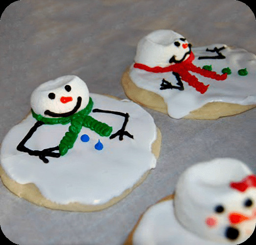 Cool Christmas Cookies
 Melted Snowman Cookies