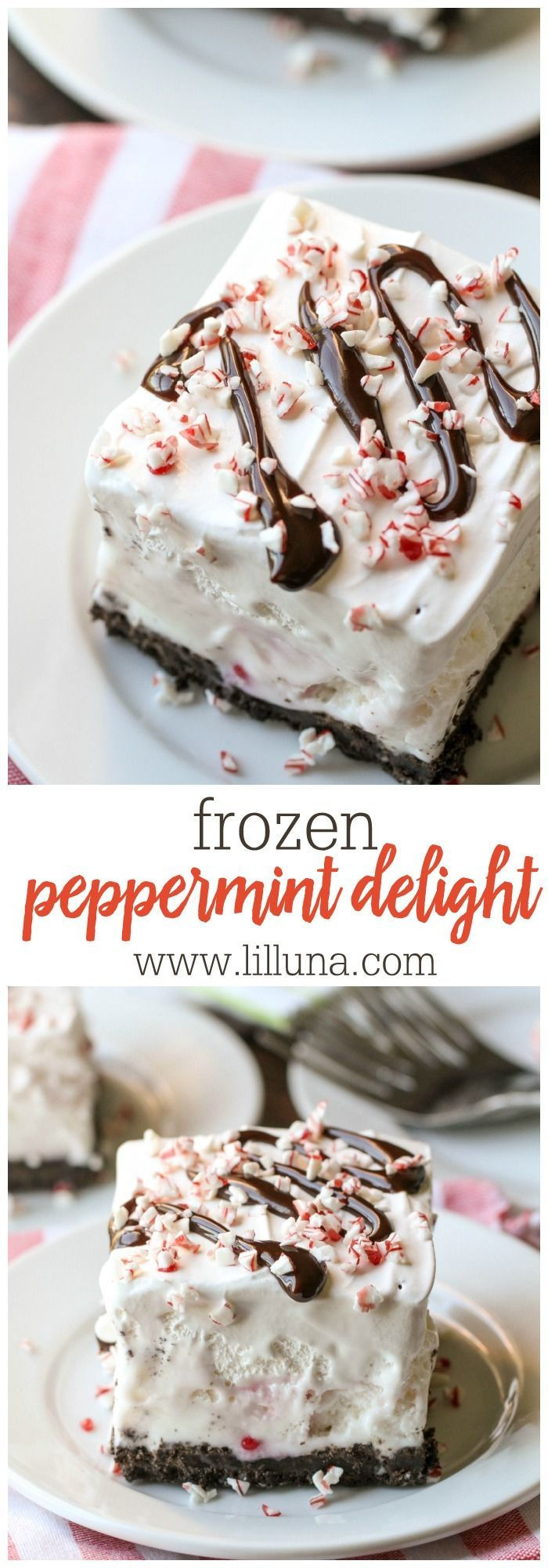 Cool Christmas Desserts
 Frozen Peppermint Delight Recipe