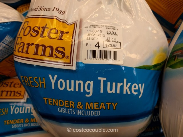Costco Fresh Turkey For Thanksgiving
 Foster Farms Fresh Young Turkey