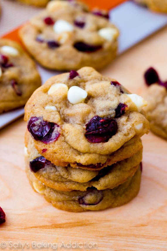Cranberry Christmas Cookies
 Soft Baked White Chocolate Chip Cranberry Cookies Sallys