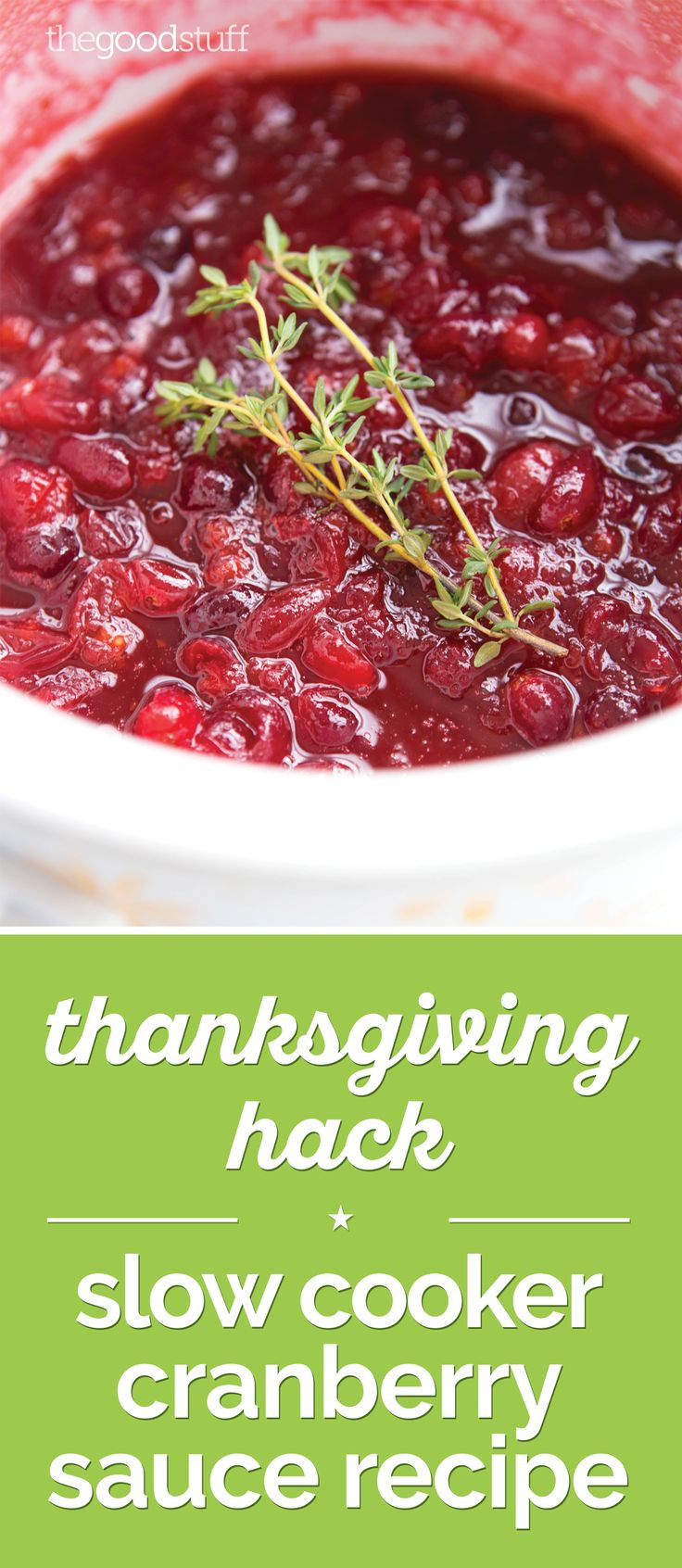 Cranberry Recipes For Thanksgiving
 Thanksgiving Hack Slow Cooker Cranberry Sauce Recipe