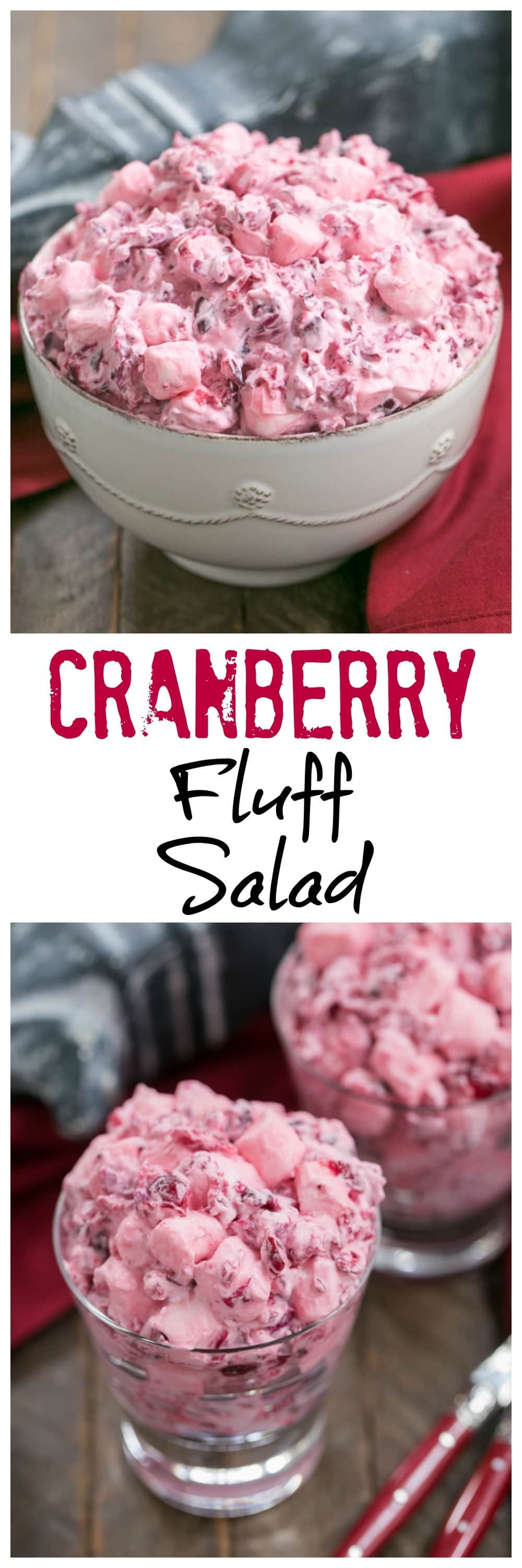 Cranberry Salad Recipes For Thanksgiving
 Cranberry Fluff Salad SundaySupper That Skinny Chick