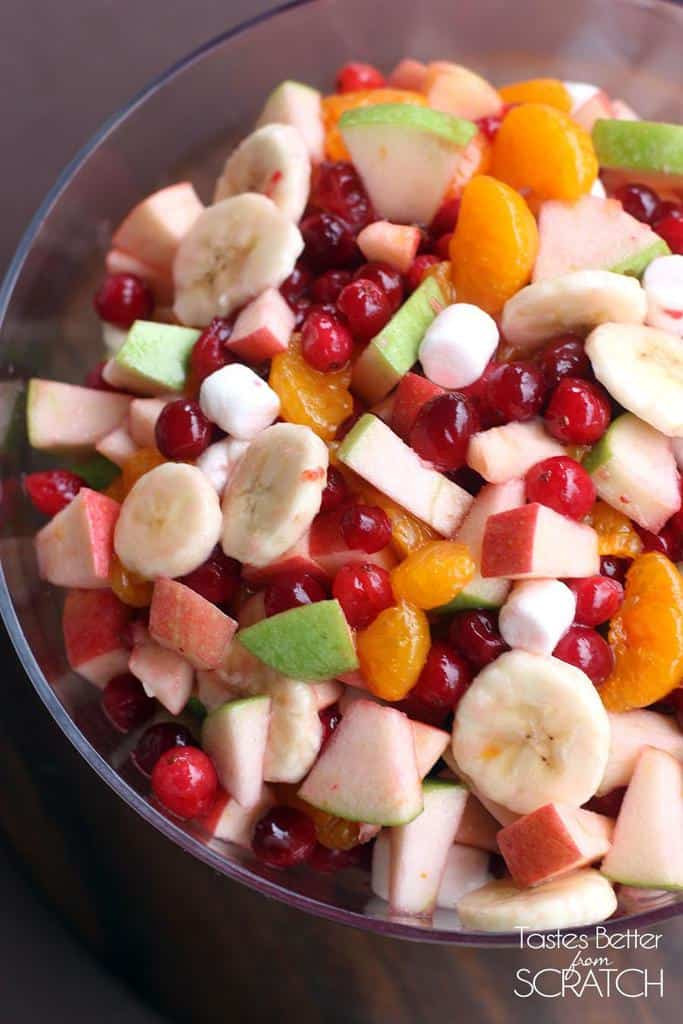 Cranberry Salad Recipes For Thanksgiving
 Apple Cranberry Fruit Salad Tastes Better From Scratch
