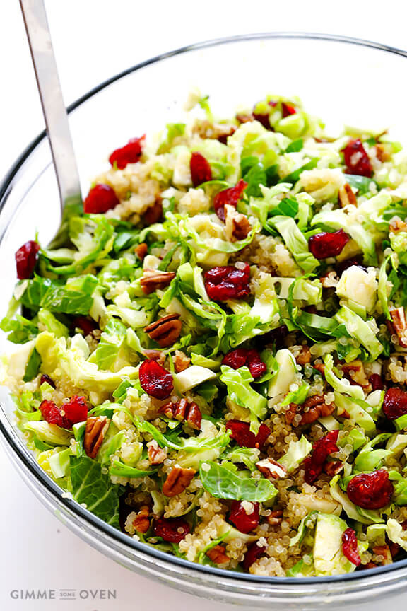 Cranberry Salad Recipes For Thanksgiving
 Brussels Sprouts Cranberry and Quinoa Salad