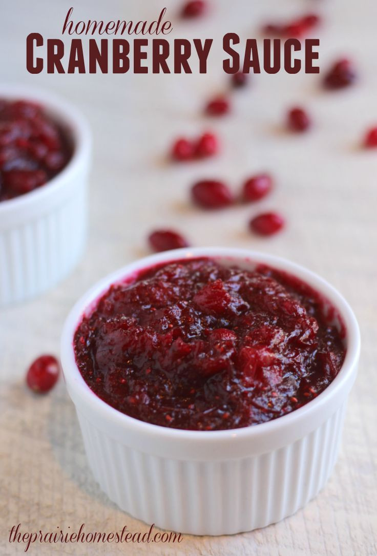 Cranberry Sauce Recipes For Thanksgiving
 Homemade Cranberry Sauce Recipe