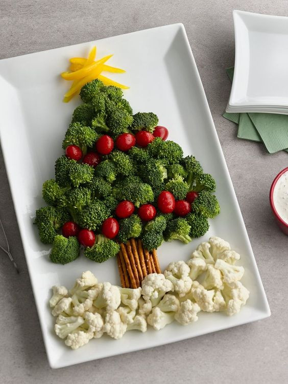 Creative Christmas Appetizers
 Christmas Tree Ve able Platter Recipe