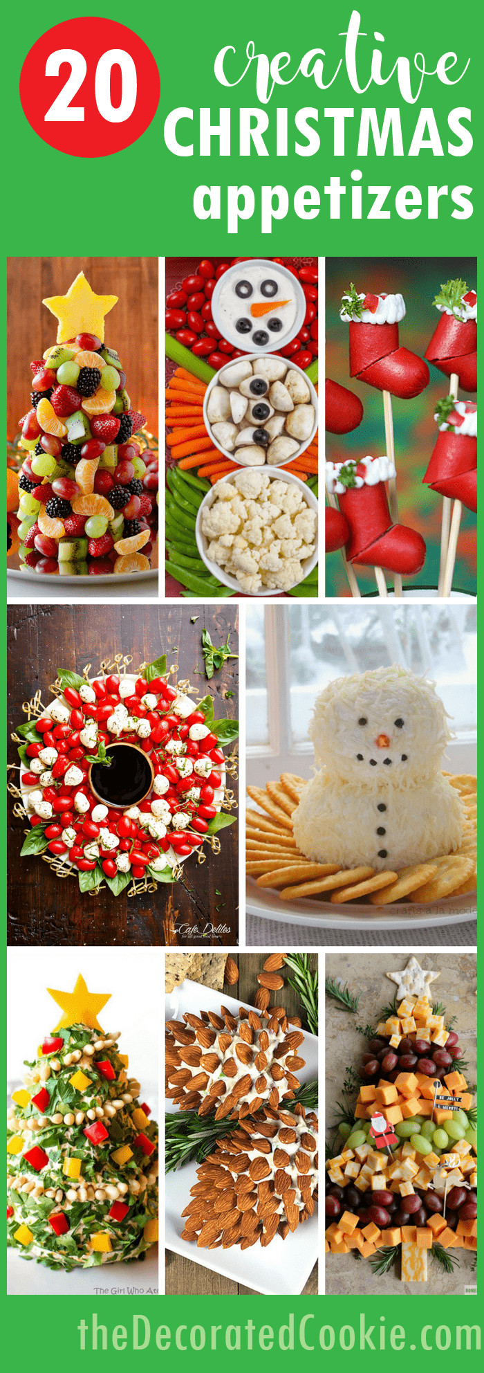 Creative Christmas Appetizers
 20 creative Christmas appetizers The Decorated Cookie