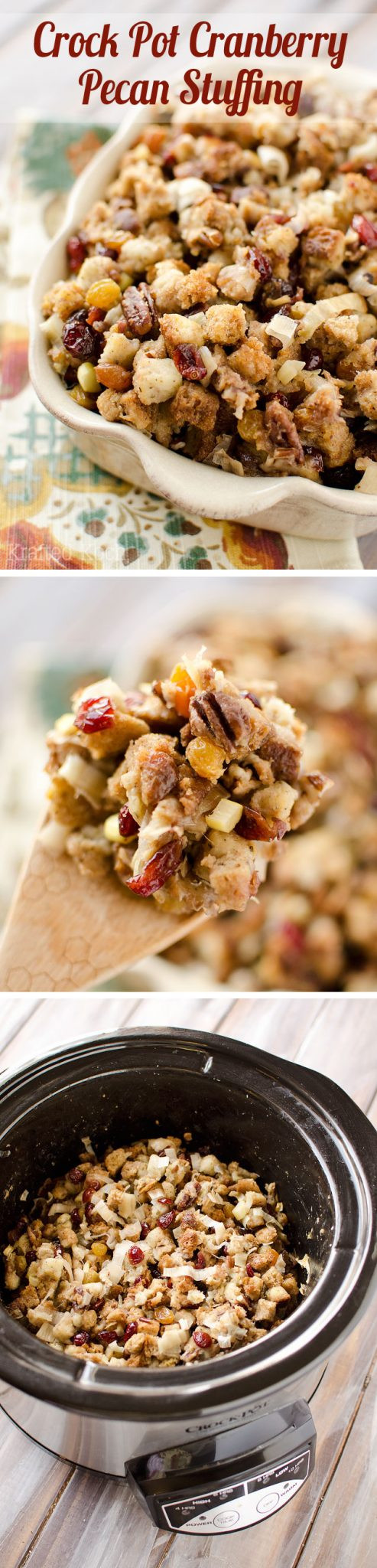 Crockpot Side Dishes For Thanksgiving
 Crock Pot Cranberry Pecan Stuffing