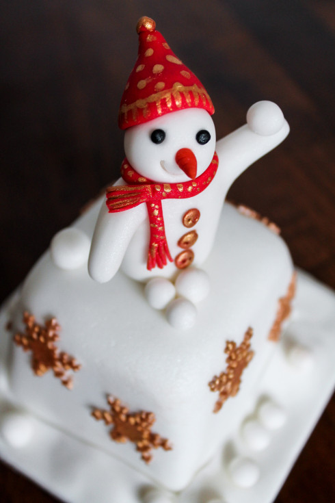 Cute Christmas Cakes
 Cute Snowmen Mini Christmas Cakes
